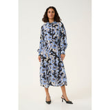 Victoria Shirt Dress Black/Blue Graphic LIVE