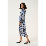 Victoria Shirt Dress Black/Blue Graphic LIVE