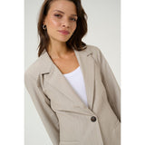 Esther Shaped Blazer Feather Gray Melange Pin