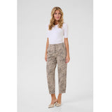 Lisa Cropped Jeans Abstract Leopard