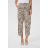 Lisa Cropped Jeans Abstract Leopard