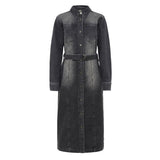 Abby Denim Dress Medium Grey