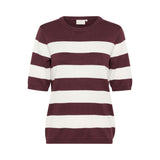 Lizza Striped Knit Fudge / Chalk