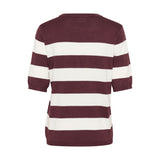 Lizza Striped Knit Fudge / Chalk