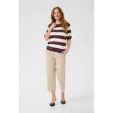 Lizza Striped Knit Fudge / Chalk