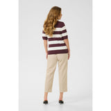 Lizza Striped Knit Fudge / Chalk