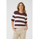 Lizza Striped Knit Fudge / Chalk