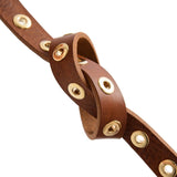 Narrow Belt Brown Gold 11478