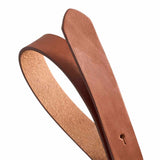 Smalt brunt bælte med guld gucci spænde