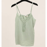 Flax Strop Top Grøn 15615