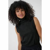 Regina Roll Neck Top Black Deep