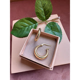 Rillet creol guldbelagt