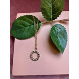 Guldbelagt halskæde med vedhæng