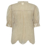 AmarGo Gold Blouse Creme Gold