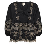 SofjaGO Blouse Black/Sand