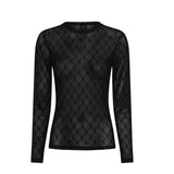 Hype The Detail Mesh Blouse Black