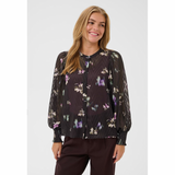 Claire Shirt Black Coffee Multi