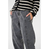 Carlina Pants Dark Gull Grey Washed