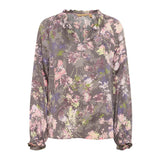 Madi DitteMarie Blouse Grey Flower Foil