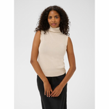 Regina Roll Neck Top sand dollar