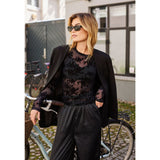 Hype the Detail Lace Blouse Black