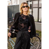 Hype the Detail Lace Blouse Black