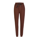 Alma Pants Brown with Black Hearts