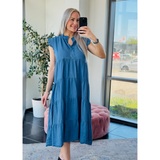 Amara Dress Blue Jeans