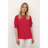 Asmine Ss Shirt Fiery Red