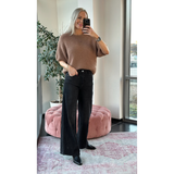Ava Wide Jeans Washed Black