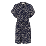 Barton Shirt Dress Midnight Marine Lace Print