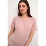 BELIA NICOLE BLOUSE PALE MAUVE
Virkelig fin t-shirt fra Culture. Belia t-shirt har rund hals, korte blonde ærmer. Den har en normal pasform.
Rund hals og korte ærmer
Blonder
Flot rosa farve
Normal t-shirt pasform
Størrelsesguide: Belia t-shirt er normal i størrelsen.