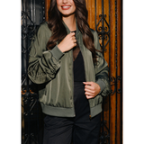 Bobbi Bomber Jacket Dusty Army