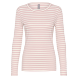 Dolly LS T-Shirt Pale Mauve White Stripe