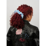 Ea Zig Zag Scunchie Blue