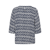 Ebellen Amber Blouse Midnight Chalk Graphic