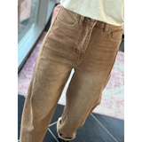 Elena Balloon Jeans Beige