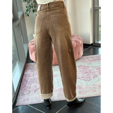 Elena Balloon Jeans Beige