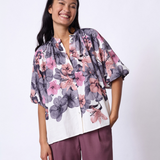 Elice SS1 Tops 20167 Cream Flower