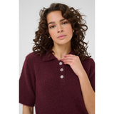 Emilie Polo Pullover windsor wine