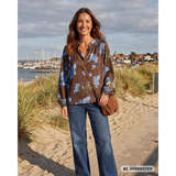 Estelle Blouse Brown Green