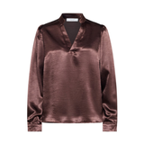 Gisna Ls Blouse 19597 Brown