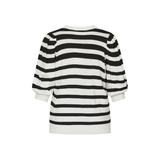 Halia-SS1 Knit 17249 Cream Black