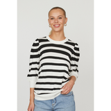 Halia-SS1 Knit 17249 Cream Black