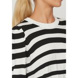 Halia-SS1 Knit 17249 Cream Black