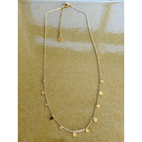 Halskæde med runde vedhæng guld N263-7780-350