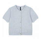 Hyacinth Knit Cardigan Blue