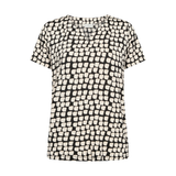 Bella Jersey T-Shirt Black/ Sand Graphic Dot