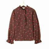 Pamela Blouse Choco Brown