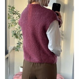 Almine Knit Vest Bordeaux